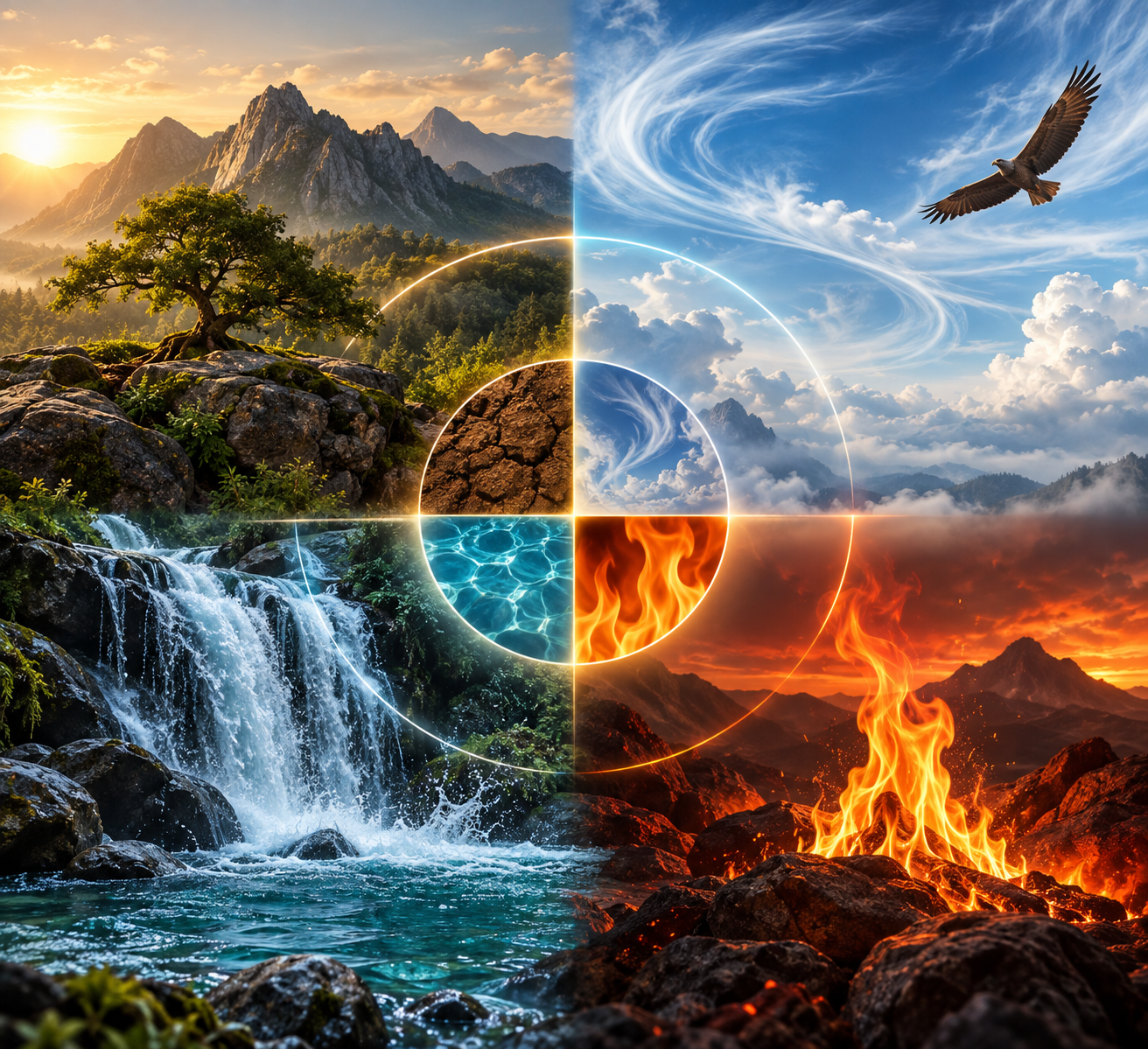 Os quatro elementos da natureza